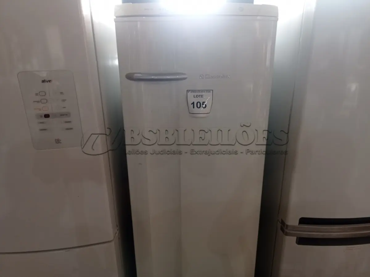 LOTE 105 - 01 REFRIGERADOR ELETROLUX RDE37 220V (ELETROLUX REFRIGERATOR RDE37). (NO ESTADO EM QUE SE ENCONTRA. SUJEITO A AVARIAS OCULTAS/VISÍVEIS.)