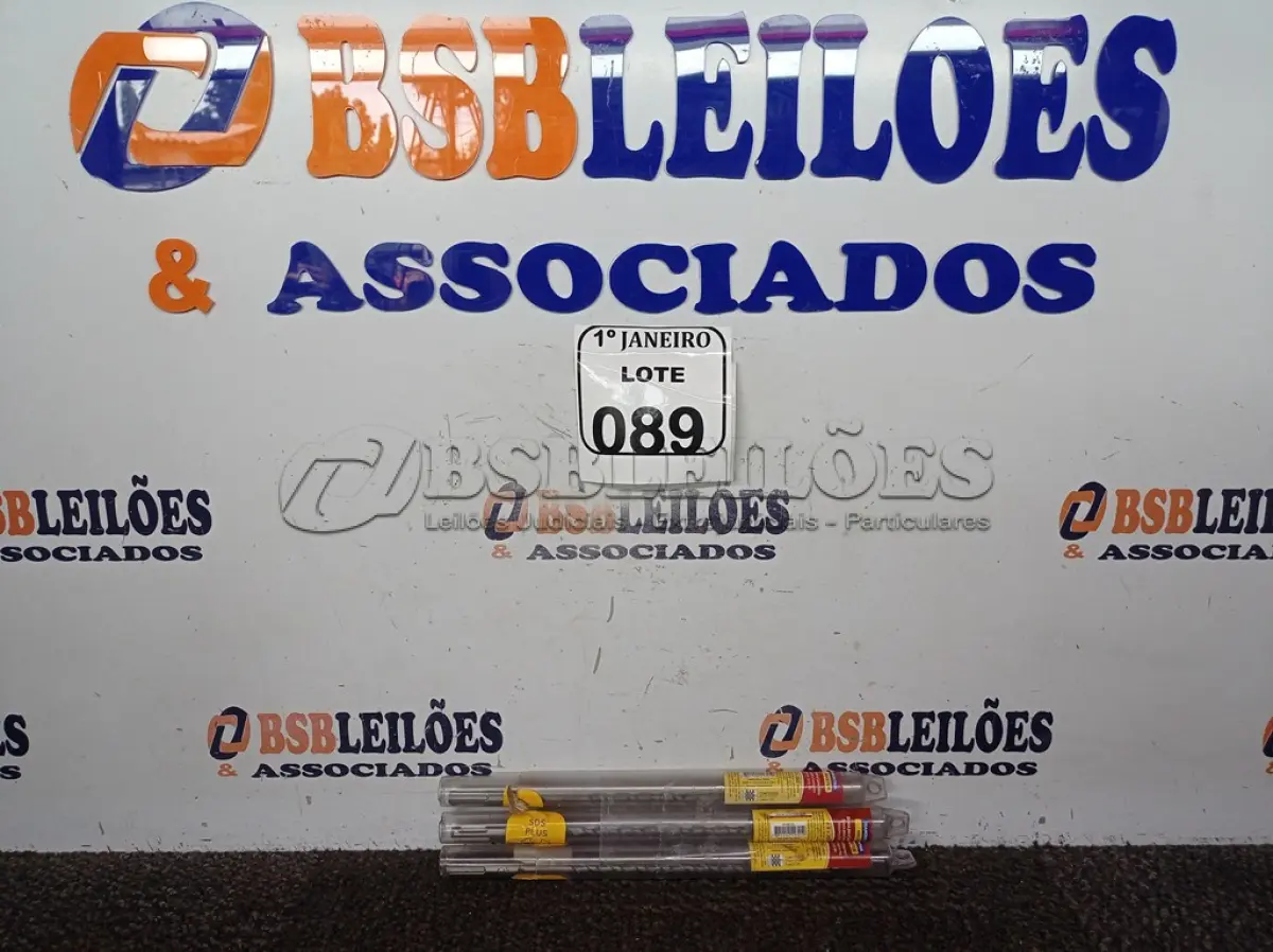 LOTE 089 - 03 BROCAS P/CONCRETO 8 X 260MM MARCA TRAMONTINA (NOVO). (NO ESTADO) ATENÇÃO! FAZER A VISITAÇÃO ANTES DE ARREMATAR, NÃO SABEMOS SE FUNCIONA. LEILÃO NÃO TEM GARANTIA E NEM DEVOLUÇÃO, SUJEITO A POSSÍVEIS AVARIAS VISÍVEIS/OCULTAS E/OU AUSÊNCIA DE COMPONENTES.