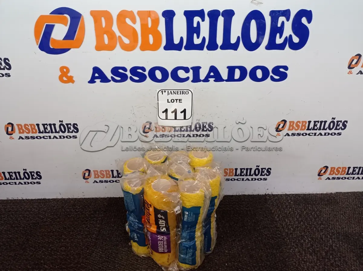 LOTE 111 - 10 ROLOS PARA TEXTURA MEDIA 9’’ DIVERSAS MARCAS. (NOVO). (NO ESTADO) ATENÇÃO! FAZER A VISITAÇÃO ANTES DE ARREMATAR, NÃO SABEMOS SE FUNCIONA. LEILÃO NÃO TEM GARANTIA E NEM DEVOLUÇÃO, SUJEITO A POSSÍVEIS AVARIAS VISÍVEIS/OCULTAS E/OU AUSÊNCIA DE COMPONENTES.