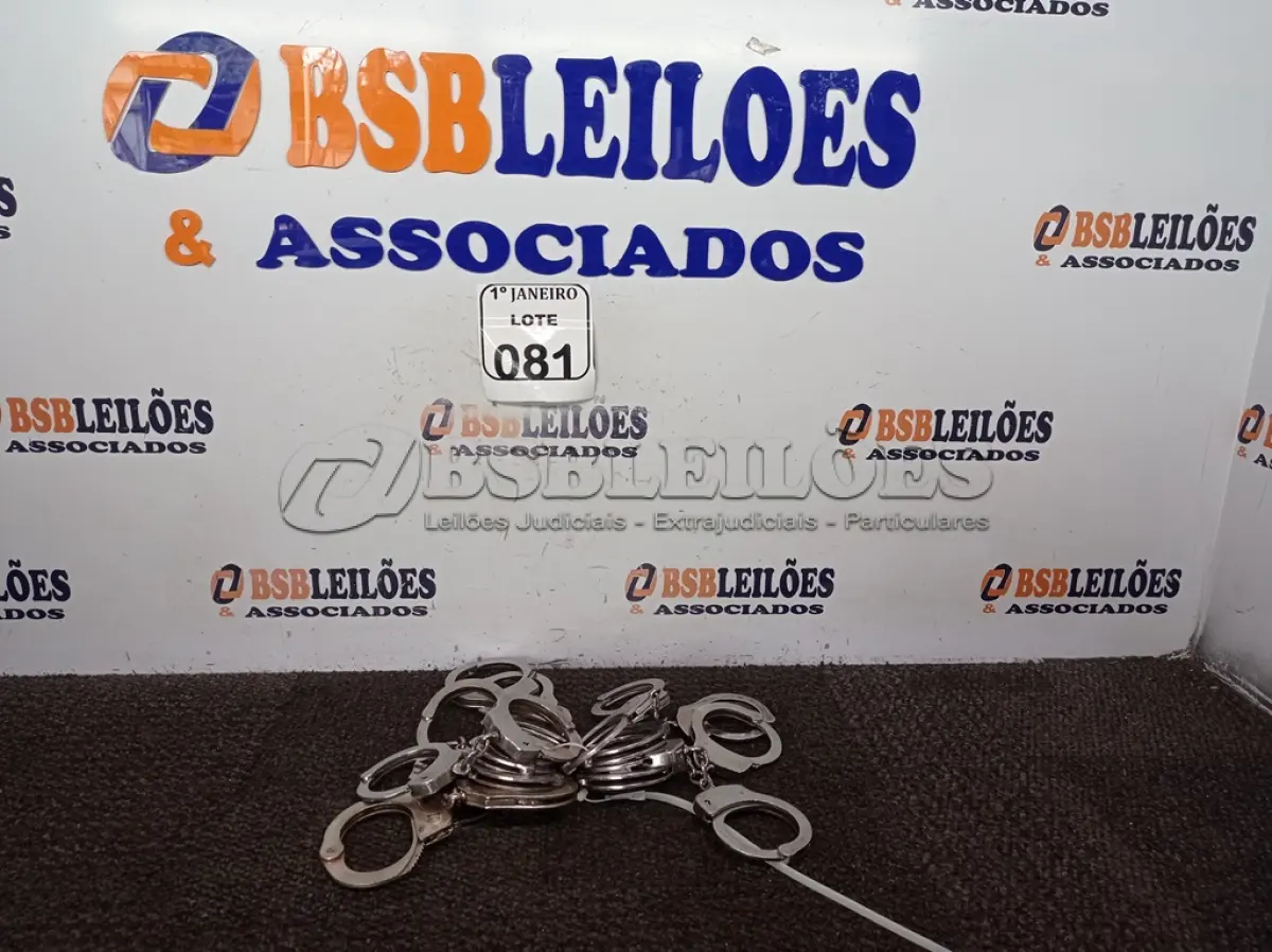 LOTE 081 - 10 ALGEMAS DE FERRO. (NO ESTADO) ATENÇÃO! FAZER A VISITAÇÃO ANTES DE ARREMATAR, NÃO SABEMOS SE FUNCIONA. LEILÃO NÃO TEM GARANTIA E NEM DEVOLUÇÃO, SUJEITO A POSSÍVEIS AVARIAS VISÍVEIS/OCULTAS E/OU AUSÊNCIA DE COMPONENTES.