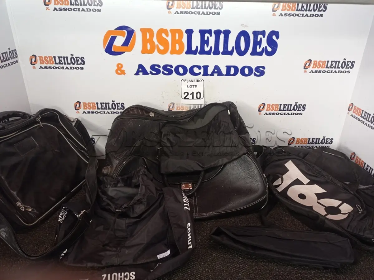 LOTE 210 - 01 LOTE C/VÁRIAS BOLSAS MODELOS DIVERSOS. (NO ESTADO) ATENÇÃO! FAZER A VISITAÇÃO ANTES DE ARREMATAR, NÃO SABEMOS SE FUNCIONA. LEILÃO NÃO TEM GARANTIA E NEM DEVOLUÇÃO, SUJEITO A POSSÍVEIS AVARIAS VISÍVEIS/OCULTAS E/OU AUSÊNCIA DE COMPONENTES.