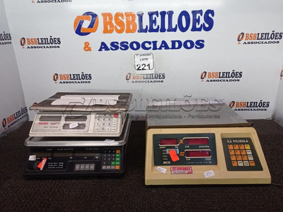LOTE 221 - 03 BALANÇAS DIGITAL MARCAS E MODELOS DIVERSOS C/AVARIAS. (NO ESTADO) ATENÇÃO! FAZER A VISITAÇÃO ANTES DE ARREMATAR, NÃO SABEMOS SE FUNCIONA. LEILÃO NÃO TEM GARANTIA E NEM DEVOLUÇÃO, SUJEITO A POSSÍVEIS AVARIAS VISÍVEIS/OCULTAS E/OU AUSÊNCIA DE COMPONENTES.