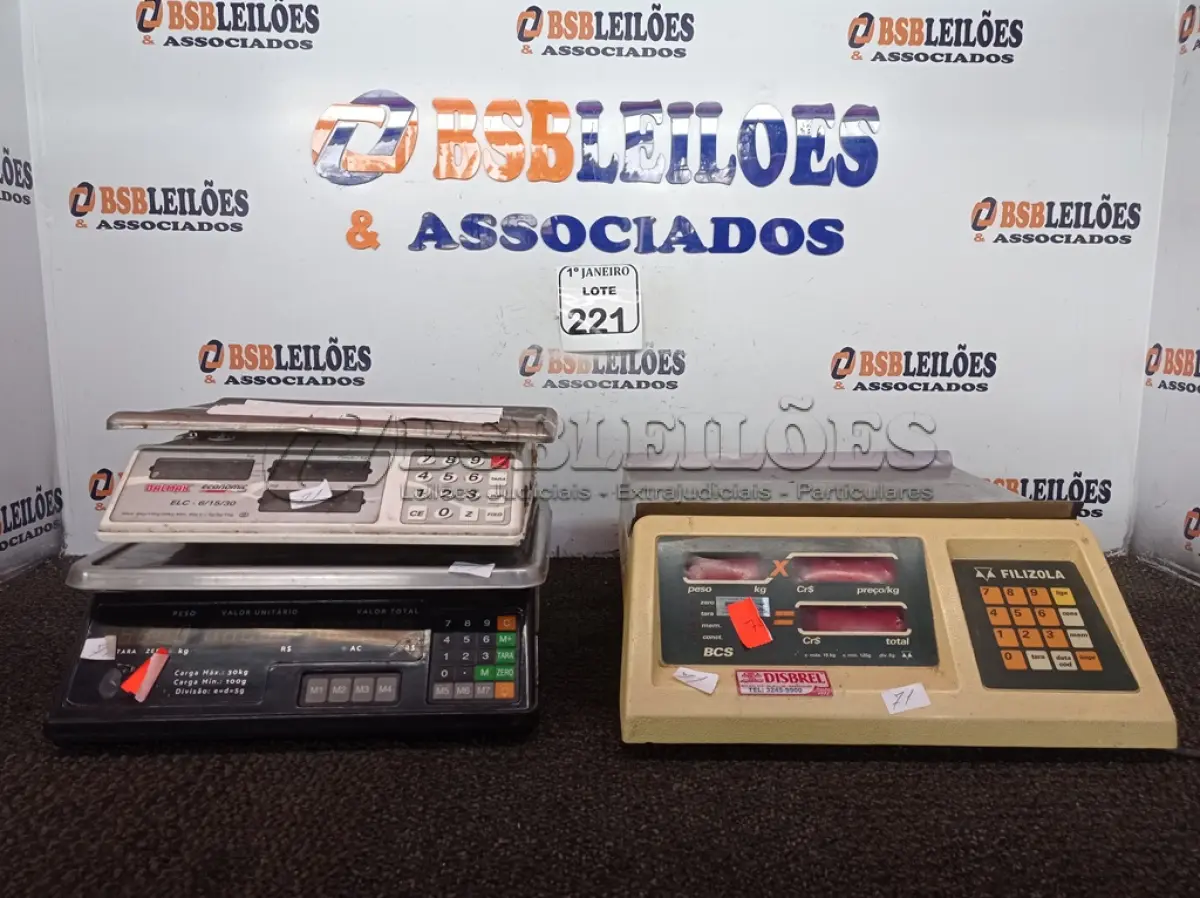 LOTE 221 - 03 BALANÇAS DIGITAL MARCAS E MODELOS DIVERSOS C/AVARIAS. (NO ESTADO) ATENÇÃO! FAZER A VISITAÇÃO ANTES DE ARREMATAR, NÃO SABEMOS SE FUNCIONA. LEILÃO NÃO TEM GARANTIA E NEM DEVOLUÇÃO, SUJEITO A POSSÍVEIS AVARIAS VISÍVEIS/OCULTAS E/OU AUSÊNCIA DE COMPONENTES.