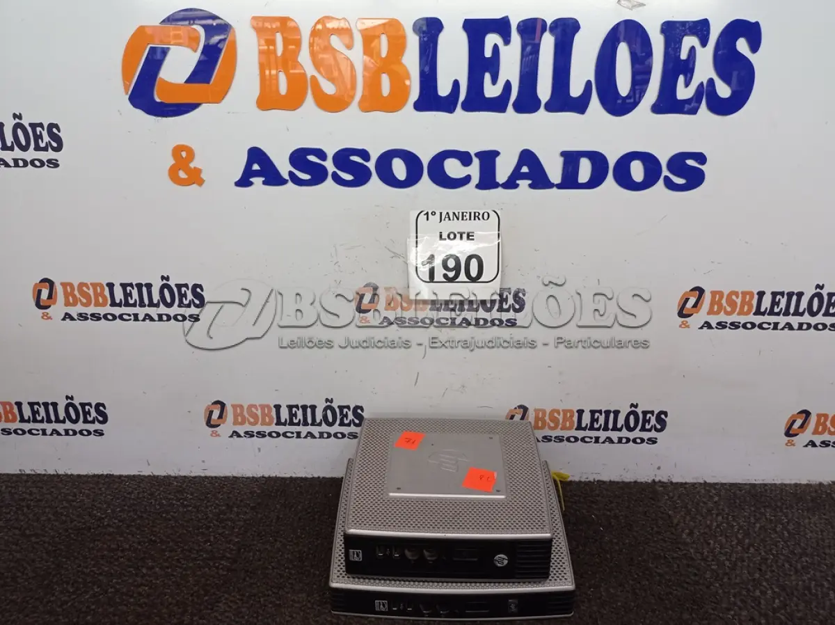 LOTE 190 - 02 MINIS CPU’S MARCA HP. (NO ESTADO) ATENÇÃO! FAZER A VISITAÇÃO ANTES DE ARREMATAR, NÃO SABEMOS SE FUNCIONA. LEILÃO NÃO TEM GARANTIA E NEM DEVOLUÇÃO, SUJEITO A POSSÍVEIS AVARIAS VISÍVEIS/OCULTAS E/OU AUSÊNCIA DE COMPONENTES.