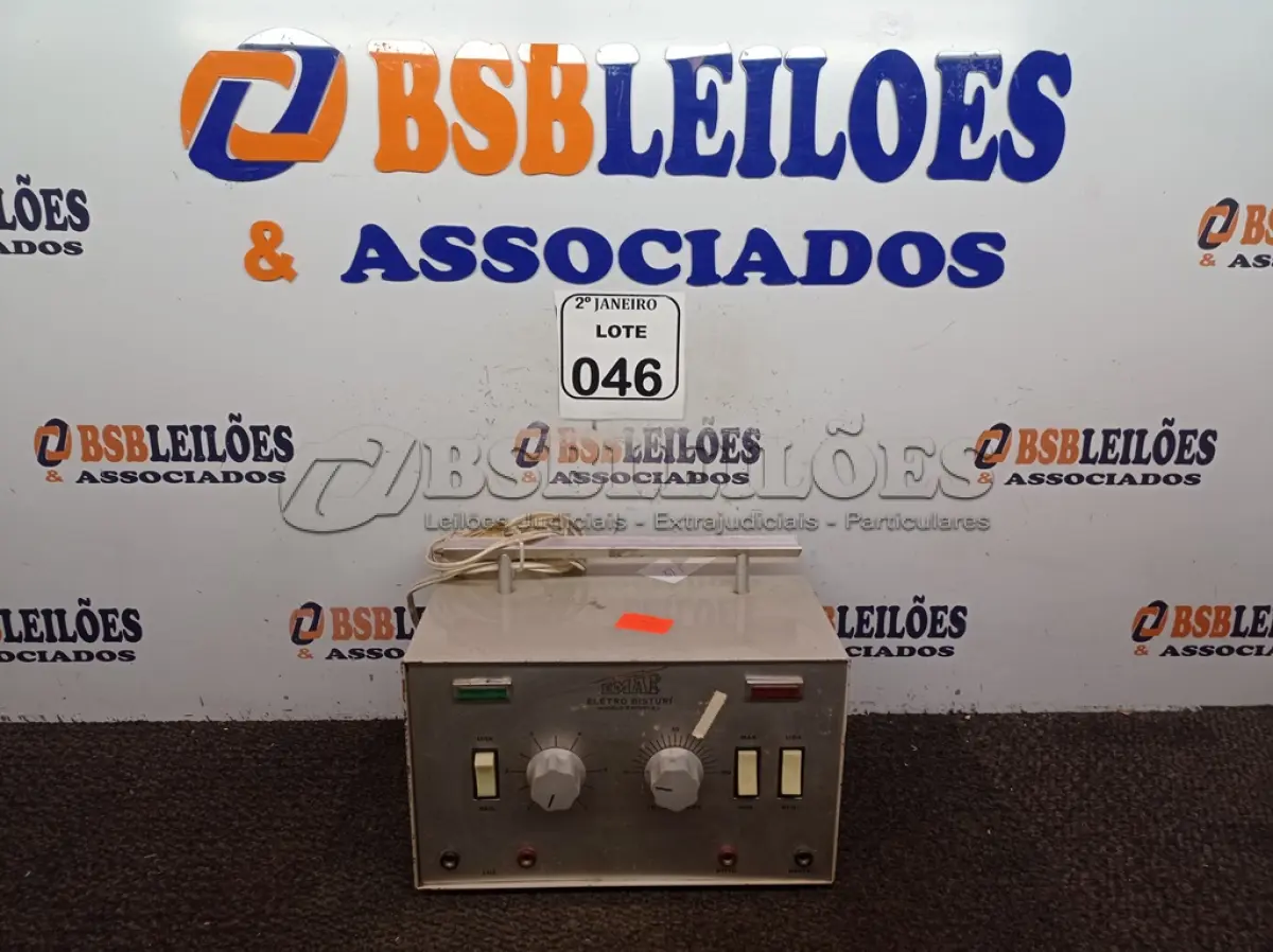 LOTE 046 - 01 BISTURI ELETRÔNICO ODONTOLÓGICO MARCA EMAI. (NO ESTADO) ATENÇÃO! FAZER A VISITAÇÃO ANTES DE ARREMATAR, NÃO SABEMOS SE FUNCIONA. LEILÃO NÃO TEM GARANTIA E NEM DEVOLUÇÃO, SUJEITO A POSSÍVEIS AVARIAS VISÍVEIS/OCULTAS E/OU AUSÊNCIA DE COMPONENTES.