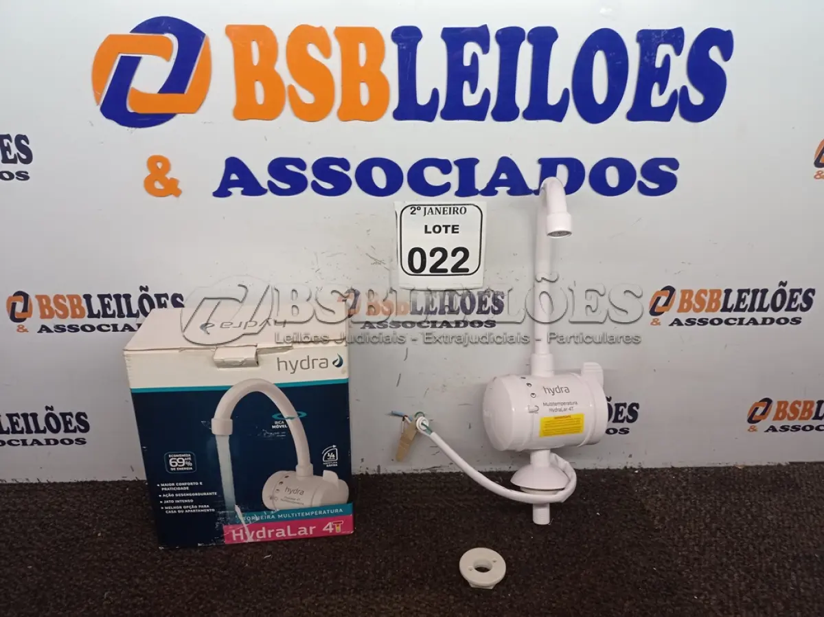 LOTE 022 - 01 TORNEIRA HYDRA MULTI-TEMPERATURA P/ BANCADA 220V. (NO ESTADO) ATENÇÃO! FAZER A VISITAÇÃO ANTES DE ARREMATAR, NÃO SABEMOS SE FUNCIONA. LEILÃO NÃO TEM GARANTIA E NEM DEVOLUÇÃO, SUJEITO A POSSÍVEIS AVARIAS VISÍVEIS/OCULTAS E/OU AUSÊNCIA DE COMPONENTES.