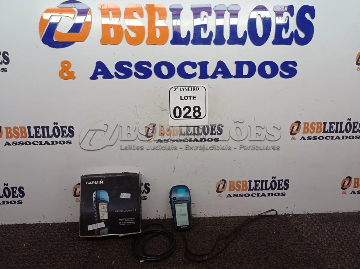 LOTE 028 - 01 GPS MARCA GARMIM MODELO ETREX LEGEND H. (NO ESTADO) ATENÇÃO! FAZER A VISITAÇÃO ANTES DE ARREMATAR, NÃO SABEMOS SE FUNCIONA. LEILÃO NÃO TEM GARANTIA E NEM DEVOLUÇÃO, SUJEITO A POSSÍVEIS AVARIAS VISÍVEIS/OCULTAS E/OU AUSÊNCIA DE COMPONENTES.