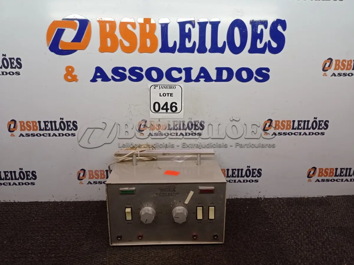 LOTE 046 - 01 BISTURI ELETRÔNICO ODONTOLÓGICO MARCA EMAI. (NO ESTADO) ATENÇÃO! FAZER A VISITAÇÃO ANTES DE ARREMATAR, NÃO SABEMOS SE FUNCIONA. LEILÃO NÃO TEM GARANTIA E NEM DEVOLUÇÃO, SUJEITO A POSSÍVEIS AVARIAS VISÍVEIS/OCULTAS E/OU AUSÊNCIA DE COMPONENTES.