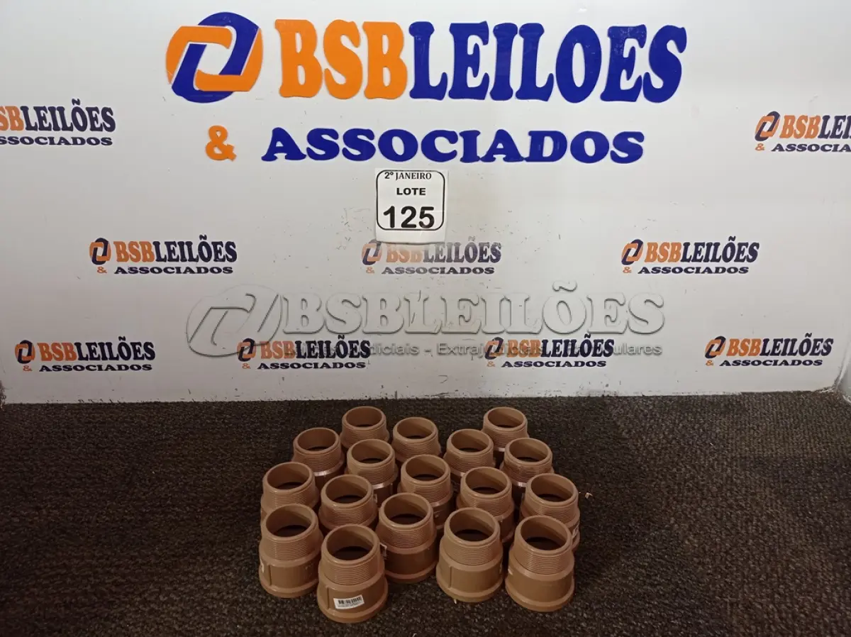LOTE 125 - 17 UNIDADES DE ADAPTADORES 60MM MARCA KRONA (NOVO). (NO ESTADO) ATENÇÃO! FAZER A VISITAÇÃO ANTES DE ARREMATAR, NÃO SABEMOS SE FUNCIONA. LEILÃO NÃO TEM GARANTIA E NEM DEVOLUÇÃO, SUJEITO A POSSÍVEIS AVARIAS VISÍVEIS/OCULTAS E/OU AUSÊNCIA DE COMPONENTES.