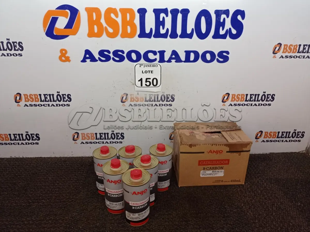 LOTE 150 - 12 CATALISADORES PU E VENIZ MARCA ANJO CONTENDO 450ML EM CADA LATA(NOVO). (NO ESTADO) ATENÇÃO! FAZER A VISITAÇÃO ANTES DE ARREMATAR, NÃO SABEMOS SE FUNCIONA. LEILÃO NÃO TEM GARANTIA E NEM DEVOLUÇÃO, SUJEITO A POSSÍVEIS AVARIAS VISÍVEIS/OCULTAS E/OU AUSÊNCIA DE COMPONENTES.