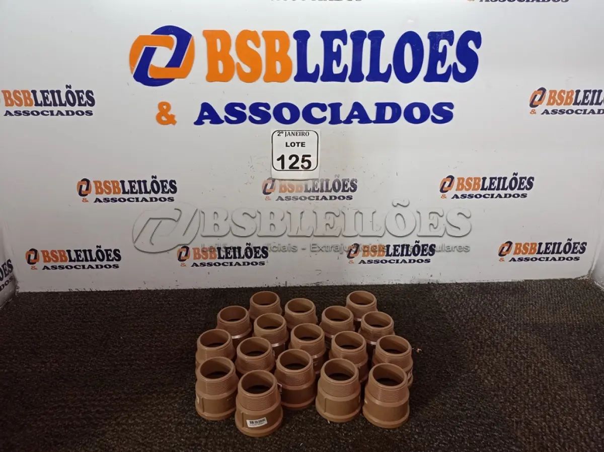 LOTE 125 - 17 UNIDADES DE ADAPTADORES 60MM MARCA KRONA (NOVO). (NO ESTADO) ATENÇÃO! FAZER A VISITAÇÃO ANTES DE ARREMATAR, NÃO SABEMOS SE FUNCIONA. LEILÃO NÃO TEM GARANTIA E NEM DEVOLUÇÃO, SUJEITO A POSSÍVEIS AVARIAS VISÍVEIS/OCULTAS E/OU AUSÊNCIA DE COMPONENTES.