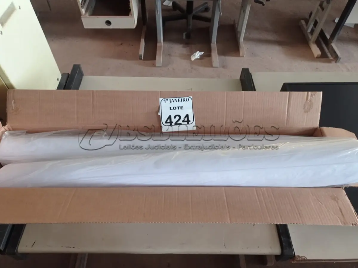 LOTE 424 - 04 ROLOS DE PAPEL P/IMPRESSORA BROTHER. (NO ESTADO) ATENÇÃO! FAZER A VISITAÇÃO ANTES DE ARREMATAR, NÃO SABEMOS SE FUNCIONA. LEILÃO NÃO TEM GARANTIA E NEM DEVOLUÇÃO, SUJEITO A POSSÍVEIS AVARIAS VISÍVEIS/OCULTAS E/OU AUSÊNCIA DE COMPONENTES.