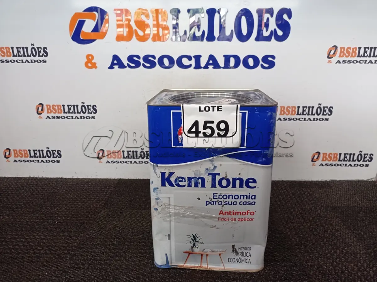 LOTE 459 - 01 LATA DE TINTA ACRÍLICA NA COR AZUL 18L MARCA SHERWIN WILLIANS. (NO ESTADO) ATENÇÃO! FAZER A VISITAÇÃO ANTES DE ARREMATAR, NÃO SABEMOS SE FUNCIONA. LEILÃO NÃO TEM GARANTIA E NEM DEVOLUÇÃO, SUJEITO A POSSÍVEIS AVARIAS VISÍVEIS/OCULTAS E/OU AUSÊNCIA DE COMPONENTES.