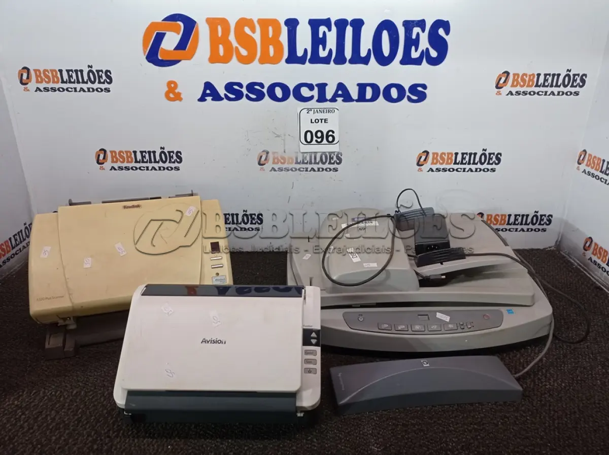 LOTE 096 - 03 SCANNER’S MARCAS E MODELOS DIVERSOS. (NO ESTADO) ATENÇÃO! FAZER A VISITAÇÃO ANTES DE ARREMATAR, NÃO SABEMOS SE FUNCIONA. LEILÃO NÃO TEM GARANTIA E NEM DEVOLUÇÃO, SUJEITO A POSSÍVEIS AVARIAS VISÍVEIS/OCULTAS E/OU AUSÊNCIA DE COMPONENTES.