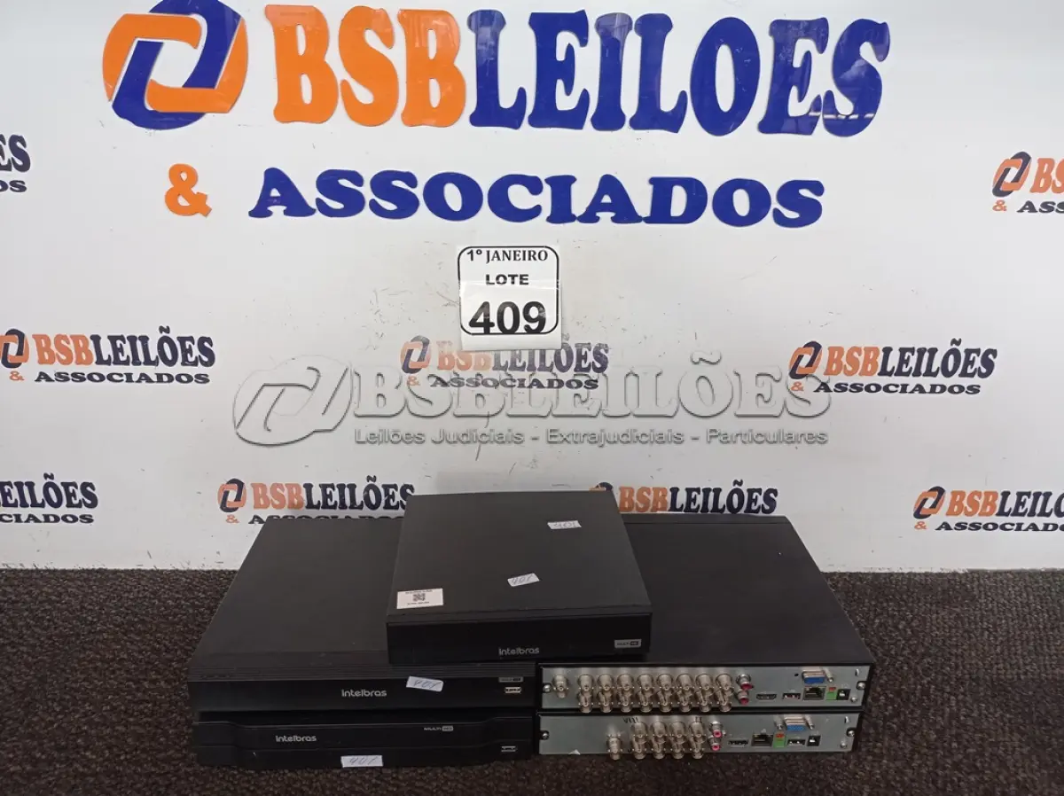 LOTE 409 - 05 DDR’S MARCA INTELBRÁS P/RETIRADA DE PEÇAS. (NO ESTADO) ATENÇÃO! FAZER A VISITAÇÃO ANTES DE ARREMATAR, NÃO SABEMOS SE FUNCIONA. LEILÃO NÃO TEM GARANTIA E NEM DEVOLUÇÃO, SUJEITO A POSSÍVEIS AVARIAS VISÍVEIS/OCULTAS E/OU AUSÊNCIA DE COMPONENTES.
