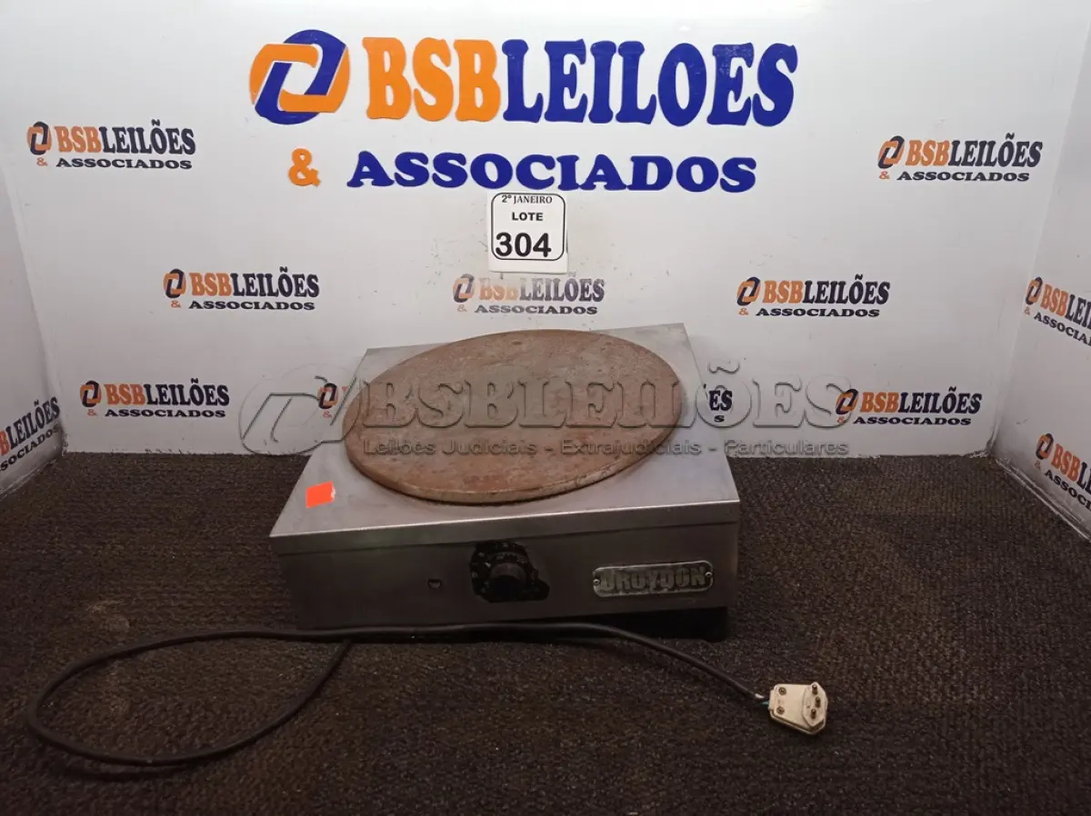 LOTE 304 - 01 CREPEIRA MARCA CROYDON. (NO ESTADO) ATENÇÃO! FAZER A VISITAÇÃO ANTES DE ARREMATAR, NÃO SABEMOS SE FUNCIONA. LEILÃO NÃO TEM GARANTIA E NEM DEVOLUÇÃO, SUJEITO A POSSÍVEIS AVARIAS VISÍVEIS/OCULTAS E/OU AUSÊNCIA DE COMPONENTES.