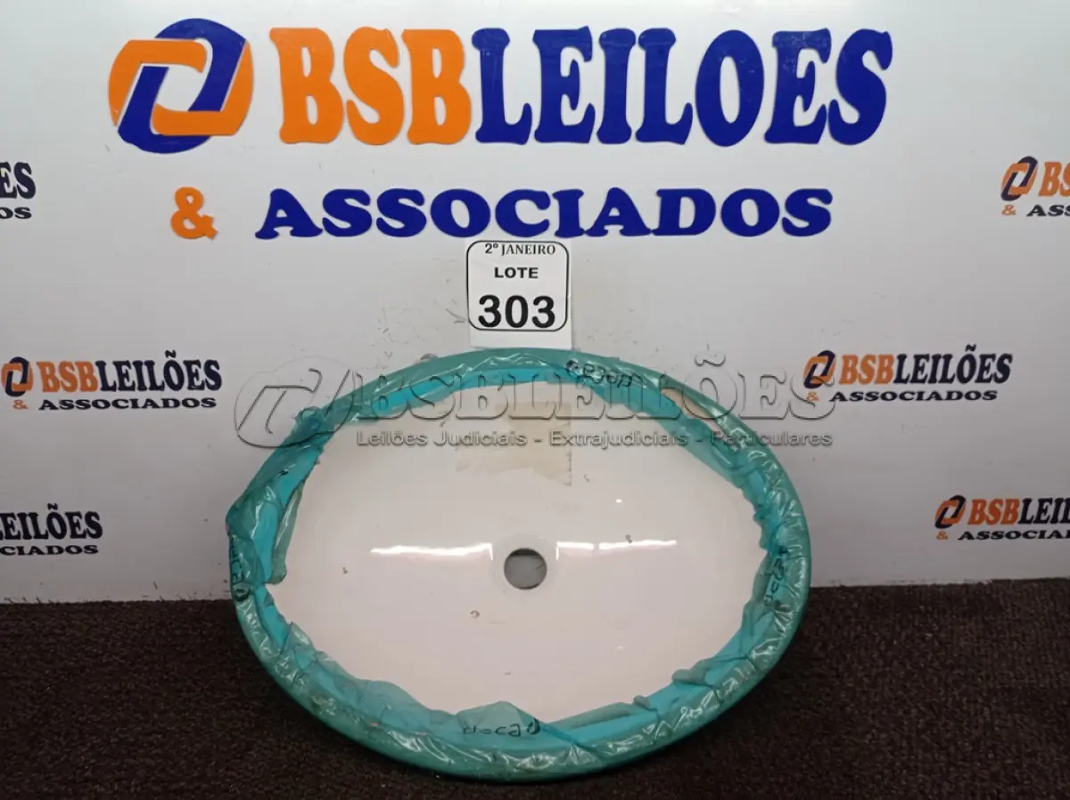 LOTE 303 - 01 CUBA DE EMBUTIR NA COR BRANCA(NOVO). (NO ESTADO) ATENÇÃO! FAZER A VISITAÇÃO ANTES DE ARREMATAR, NÃO SABEMOS SE FUNCIONA. LEILÃO NÃO TEM GARANTIA E NEM DEVOLUÇÃO, SUJEITO A POSSÍVEIS AVARIAS VISÍVEIS/OCULTAS E/OU AUSÊNCIA DE COMPONENTES.