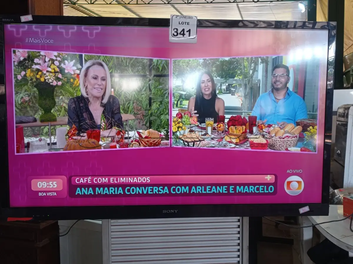 LOTE 341 - 01 TV SONY LED 55” SEM CONTROLE. (NO ESTADO) ATENÇÃO! FAZER A VISITAÇÃO ANTES DE ARREMATAR, NÃO SABEMOS SE FUNCIONA. LEILÃO NÃO TEM GARANTIA E NEM DEVOLUÇÃO, SUJEITO A POSSÍVEIS AVARIAS VISÍVEIS/OCULTAS E/OU AUSÊNCIA DE COMPONENTES.