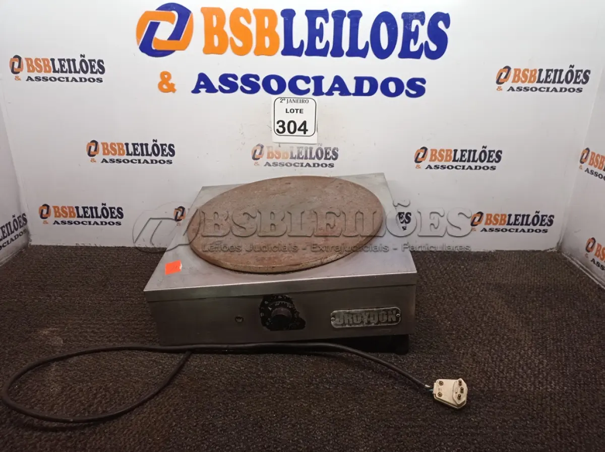 LOTE 304 - 01 CREPEIRA MARCA CROYDON. (NO ESTADO) ATENÇÃO! FAZER A VISITAÇÃO ANTES DE ARREMATAR, NÃO SABEMOS SE FUNCIONA. LEILÃO NÃO TEM GARANTIA E NEM DEVOLUÇÃO, SUJEITO A POSSÍVEIS AVARIAS VISÍVEIS/OCULTAS E/OU AUSÊNCIA DE COMPONENTES.