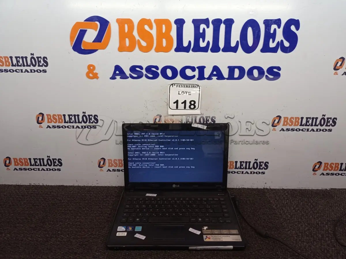 LOTE 118 - 01 NOTEBOOK MARCA LG MODELO LGS43 SEM FONTE. (NO ESTADO) ATENÇÃO! FAZER A VISITAÇÃO ANTES DE ARREMATAR, NÃO SABEMOS SE FUNCIONA. LEILÃO NÃO TEM GARANTIA E NEM DEVOLUÇÃO, SUJEITO A POSSÍVEIS AVARIAS VISÍVEIS/OCULTAS E/OU AUSÊNCIA DE COMPONENTES.