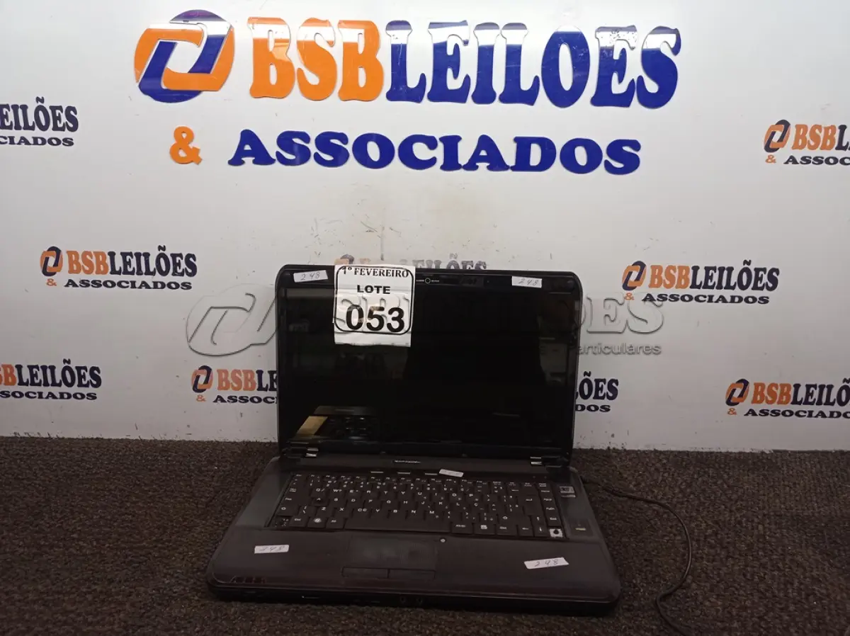 LOTE 053 - 01 NOTEBOOK MARCA DATEN DT02 M5. (NO ESTADO) ATENÇÃO! FAZER A VISITAÇÃO ANTES DE ARREMATAR, NÃO SABEMOS SE FUNCIONA. LEILÃO NÃO TEM GARANTIA E NEM DEVOLUÇÃO, SUJEITO A POSSÍVEIS AVARIAS VISÍVEIS/OCULTAS E/OU AUSÊNCIA DE COMPONENTES.