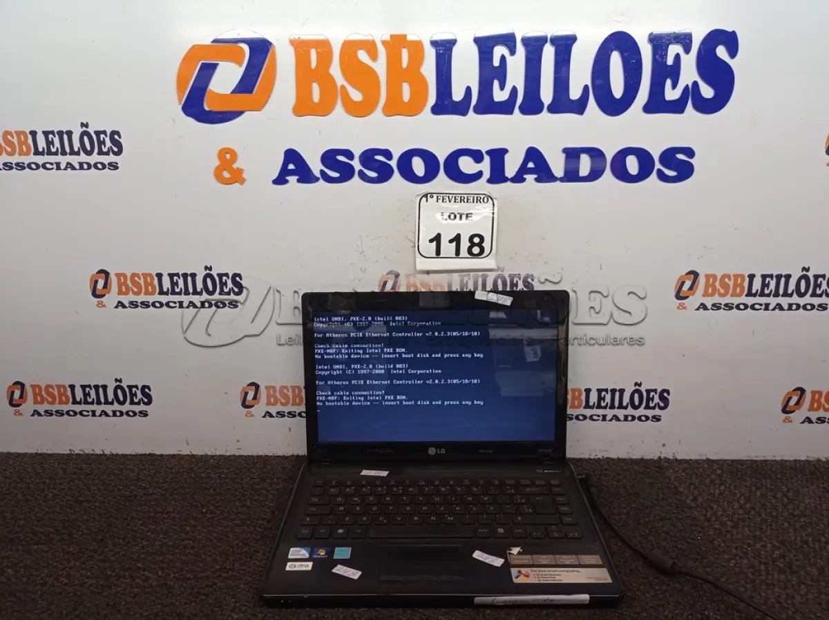 LOTE 118 - 01 NOTEBOOK MARCA LG MODELO LGS43 SEM FONTE. (NO ESTADO) ATENÇÃO! FAZER A VISITAÇÃO ANTES DE ARREMATAR, NÃO SABEMOS SE FUNCIONA. LEILÃO NÃO TEM GARANTIA E NEM DEVOLUÇÃO, SUJEITO A POSSÍVEIS AVARIAS VISÍVEIS/OCULTAS E/OU AUSÊNCIA DE COMPONENTES.