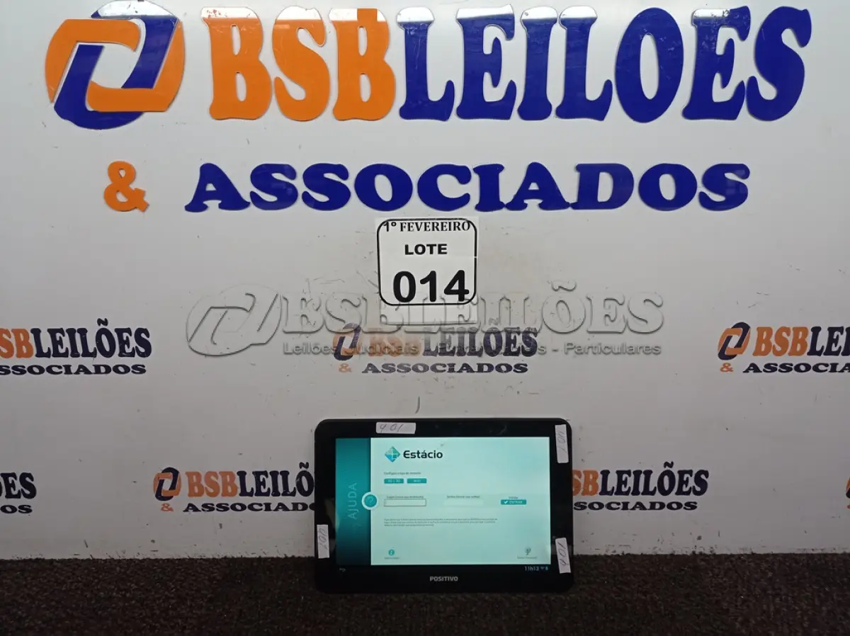 LOTE 014 - 01 TABLET MARCA POSITIVO YPY SEM CARREGADOR. (NO ESTADO) ATENÇÃO! FAZER A VISITAÇÃO ANTES DE ARREMATAR, NÃO SABEMOS SE FUNCIONA. LEILÃO NÃO TEM GARANTIA E NEM DEVOLUÇÃO, SUJEITO A POSSÍVEIS AVARIAS VISÍVEIS/OCULTAS E/OU AUSÊNCIA DE COMPONENTES.
