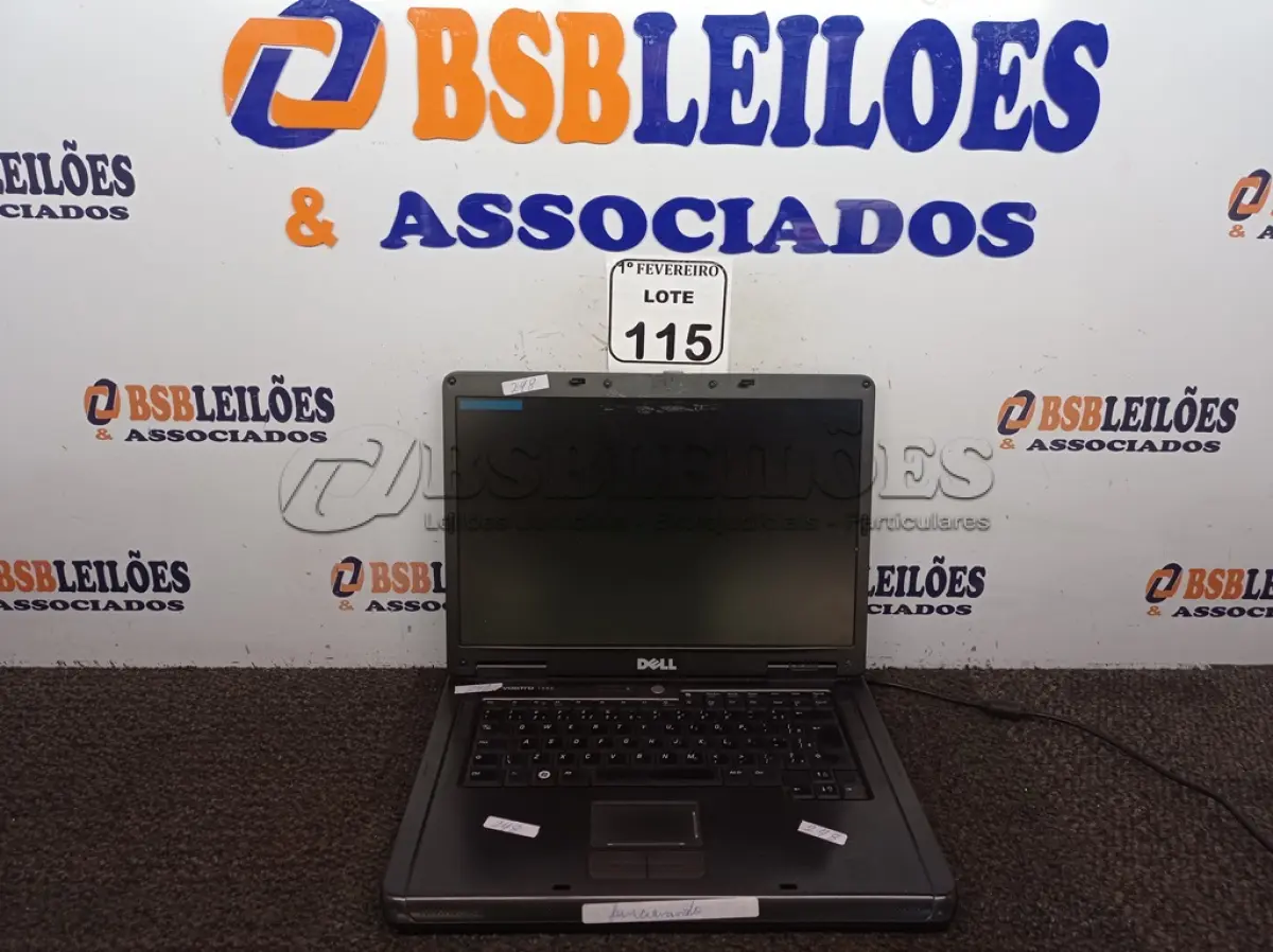 LOTE 115 - 01 NOTEBOOK MARCA DELL MODELO PP23LB SEM FONTE. (NO ESTADO) ATENÇÃO! FAZER A VISITAÇÃO ANTES DE ARREMATAR, NÃO SABEMOS SE FUNCIONA. LEILÃO NÃO TEM GARANTIA E NEM DEVOLUÇÃO, SUJEITO A POSSÍVEIS AVARIAS VISÍVEIS/OCULTAS E/OU AUSÊNCIA DE COMPONENTES.