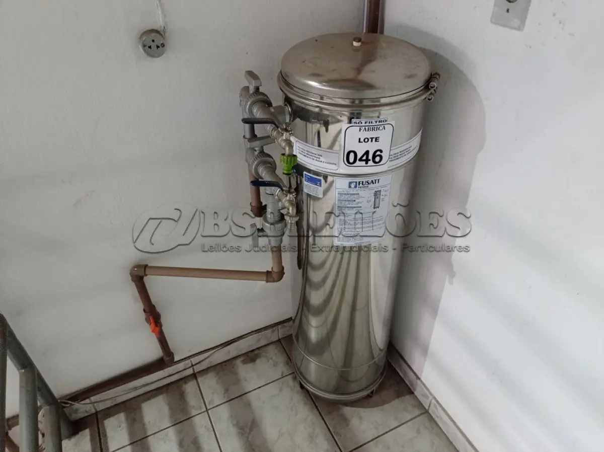 LOTE 046 - 01 FILTRO INDUSTRIAL CENTRAL INOX FUSSATI RETRO LAVÁVEL MODELO PACIFICO. (NO ESTADO) ATENÇÃO! FAZER A VISITAÇÃO ANTES DE ARREMATAR, NÃO SABEMOS SE FUNCIONA. LEILÃO NÃO TEM GARANTIA E NEM DEVOLUÇÃO, SUJEITO A POSSÍVEIS AVARIAS VISÍVEIS/OCULTAS E/OU AUSÊNCIA DE COMPONENTES.