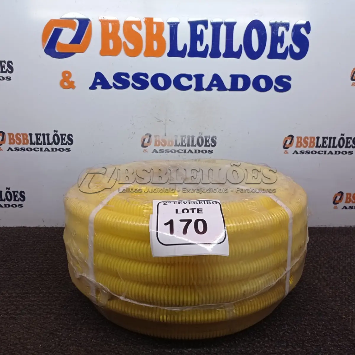 LOTE 170 - 01 ROLO DE ELETRODUTO FLEXÍVEL CORRUGADO DE PVC KROMA. (NOVO) (NO ESTADO) ATENÇÃO! FAZER A VISITAÇÃO ANTES DE ARREMATAR, NÃO SABEMOS SE FUNCIONA. LEILÃO NÃO TEM GARANTIA E NEM DEVOLUÇÃO, SUJEITO A POSSÍVEIS AVARIAS VISÍVEIS/OCULTAS E/OU AUSÊNCIA DE COMPONENTES.