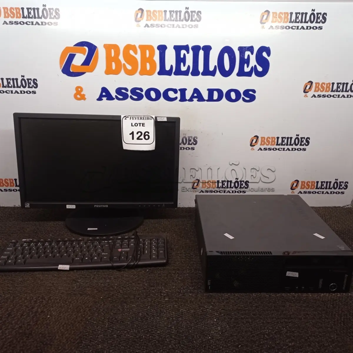 LOTE 126 - 01 CPU I7 MARCA LENOVO COM MONITOR MARCA POSITIVO E TECLADO. (NO ESTADO) ATENÇÃO! FAZER A VISITAÇÃO ANTES DE ARREMATAR, NÃO SABEMOS SE FUNCIONA. LEILÃO NÃO TEM GARANTIA E NEM DEVOLUÇÃO, SUJEITO A POSSÍVEIS AVARIAS VISÍVEIS/OCULTAS E/OU AUSÊNCIA DE COMPONENTES.