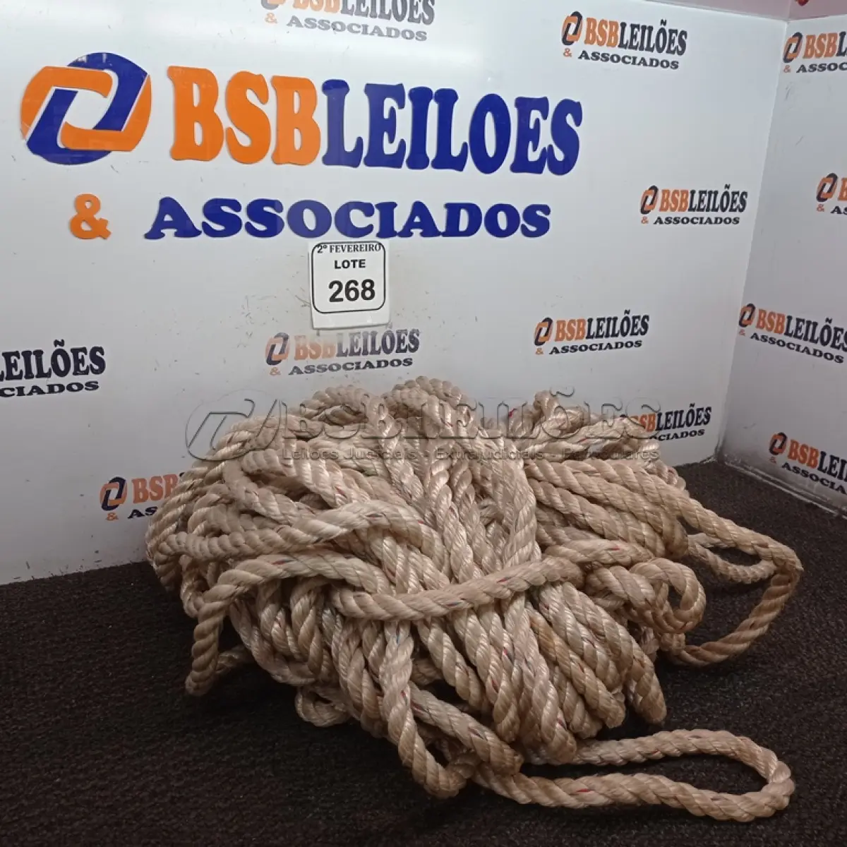 LOTE 268 - 01 LOTE COM CORDAS PARA RAPEL. (NO ESTADO) ATENÇÃO! FAZER A VISITAÇÃO ANTES DE ARREMATAR, NÃO SABEMOS SE FUNCIONA. LEILÃO NÃO TEM GARANTIA E NEM DEVOLUÇÃO, SUJEITO A POSSÍVEIS AVARIAS VISÍVEIS/OCULTAS E/OU AUSÊNCIA DE COMPONENTES.
