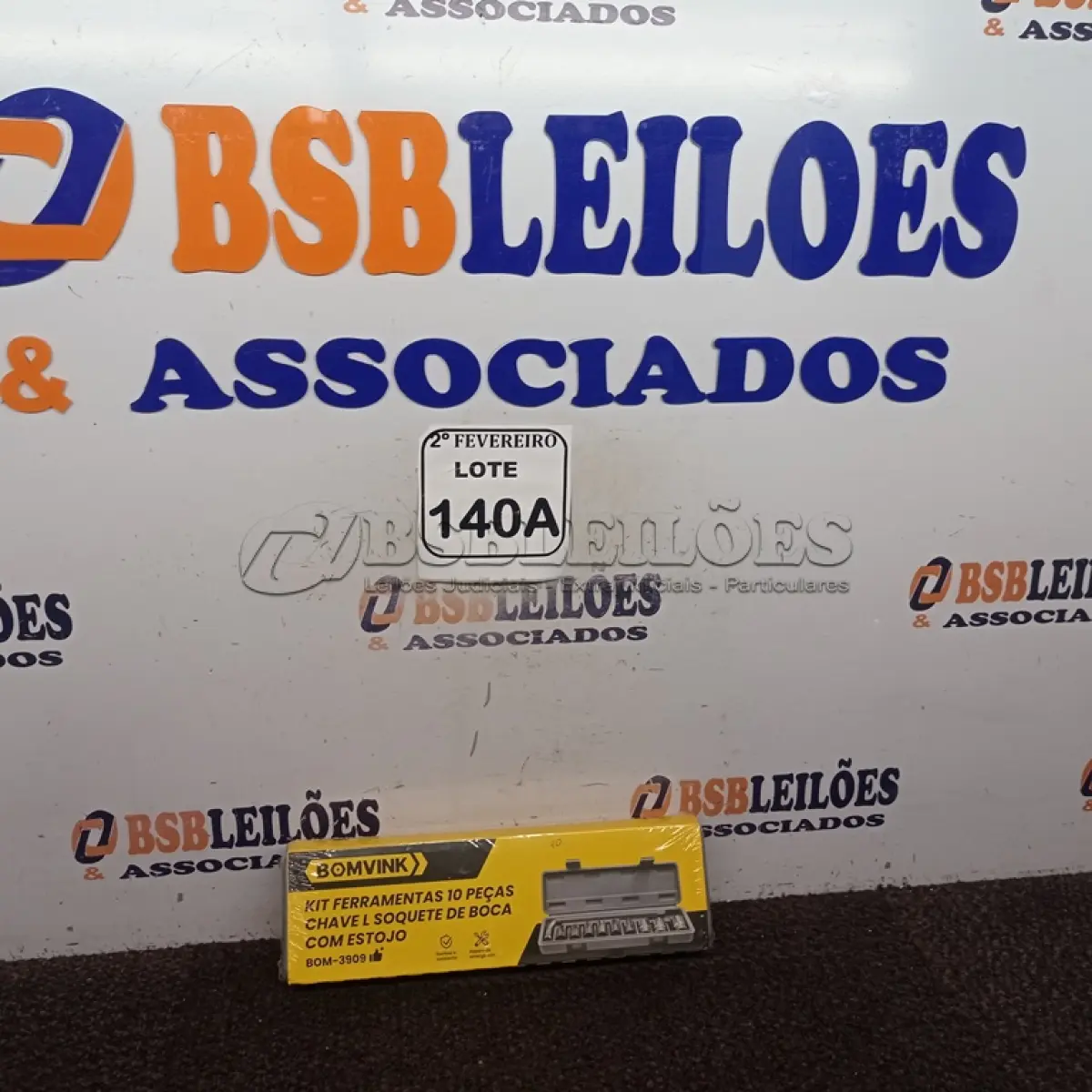 LOTE 140 - 01 KIT DE FERRAMENTA 10 PEÇAS CHAVE E SOQUETE. (NOVA) (NO ESTADO) ATENÇÃO! FAZER A VISITAÇÃO ANTES DE ARREMATAR, NÃO SABEMOS SE FUNCIONA. LEILÃO NÃO TEM GARANTIA E NEM DEVOLUÇÃO, SUJEITO A POSSÍVEIS AVARIAS VISÍVEIS/OCULTAS E/OU AUSÊNCIA DE COMPONENTES.