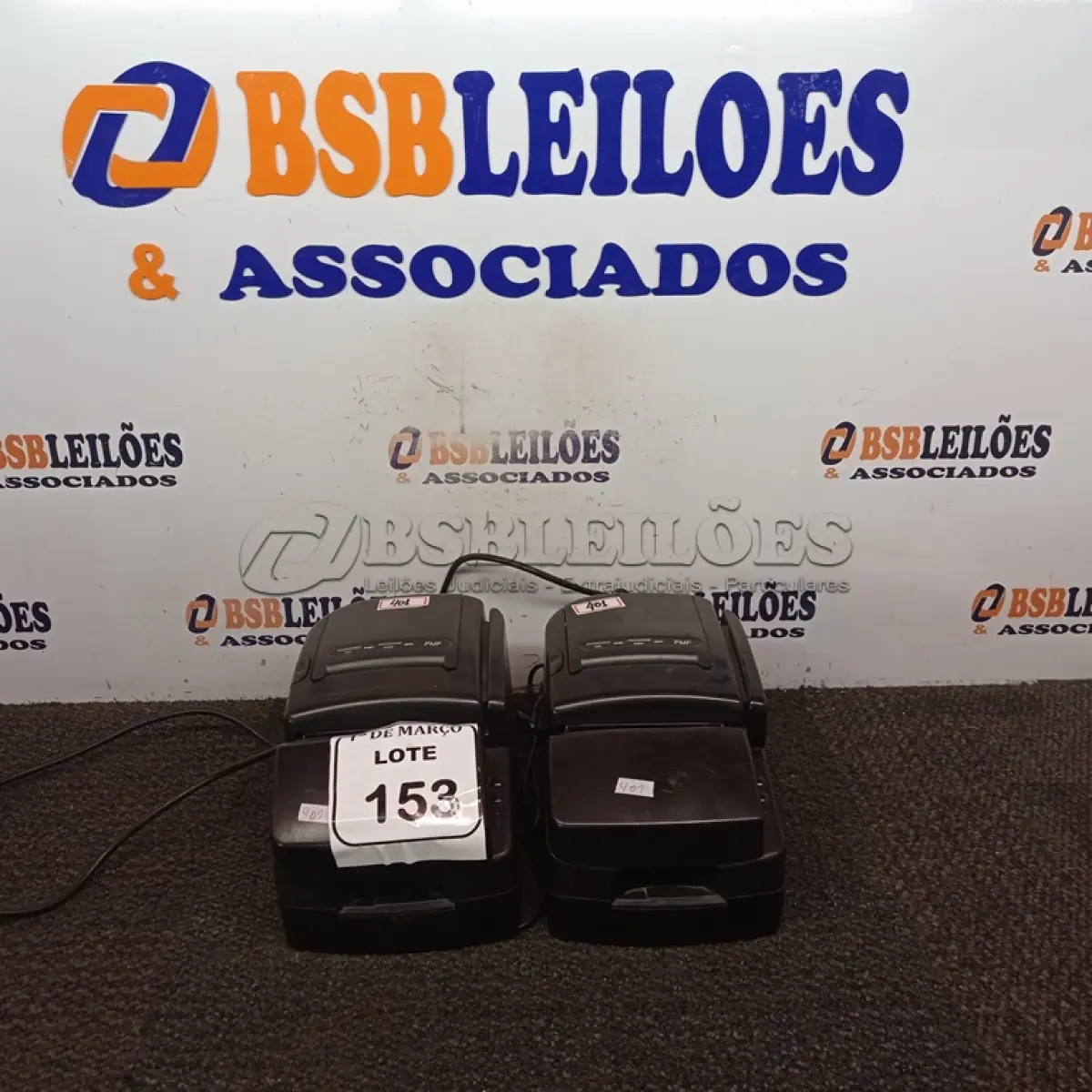 LOTE 153 - 02 IMPRESSORAS DE CUPOM. (NO ESTADO) ATENÇÃO! FAZER A VISITAÇÃO ANTES DE ARREMATAR, NÃO SABEMOS SE FUNCIONA. LEILÃO NÃO TEM GARANTIA E NEM DEVOLUÇÃO, SUJEITO A POSSÍVEIS AVARIAS VISÍVEIS/OCULTAS E/OU AUSÊNCIA DE COMPONENTES.