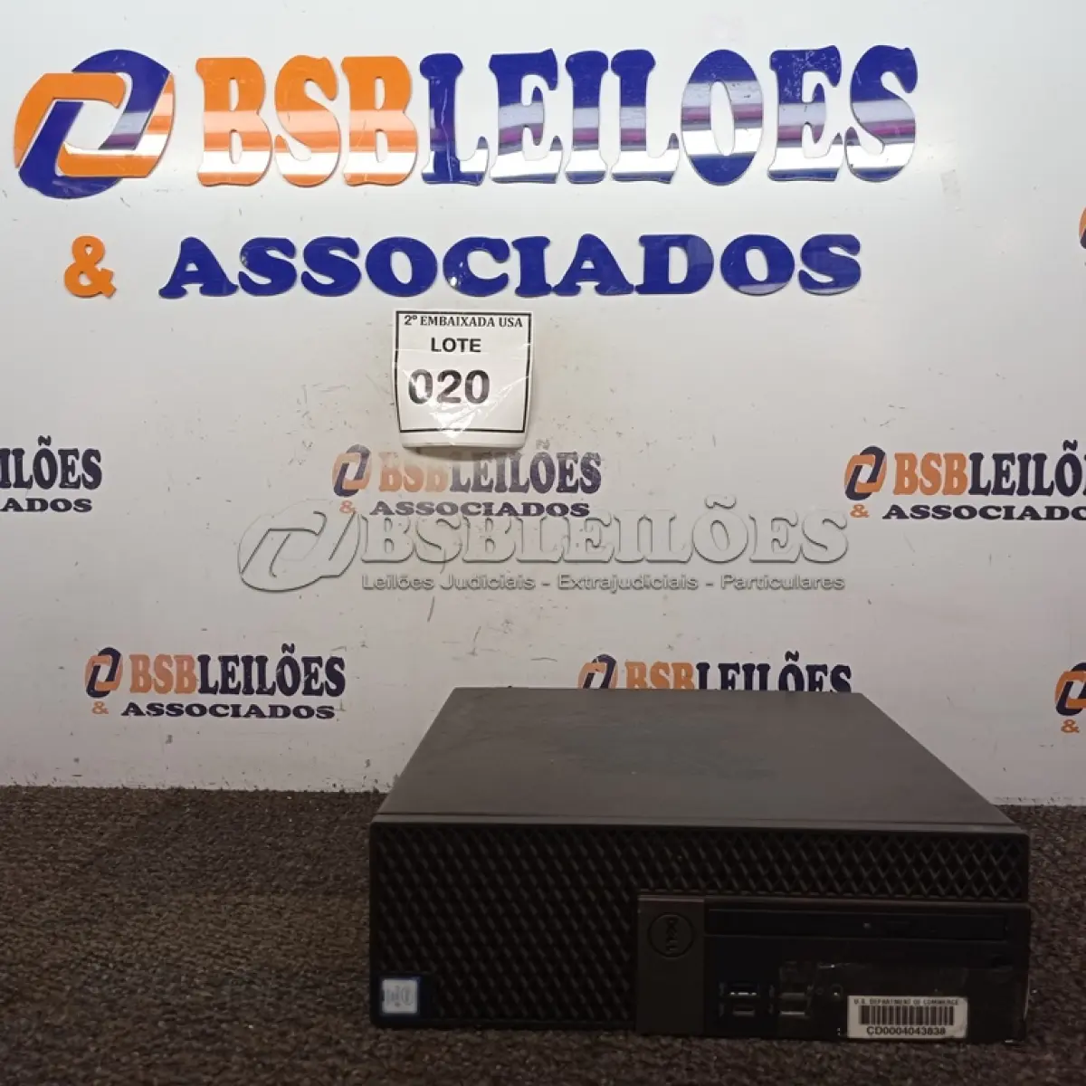 LOTE 020 - 01 CPU DELL CORE I5 7THGEN 8QZYHL2. (NO ESTADO EM QUE SE ENCONTRA. SUJEITO A AVARIAS OCULTAS/VISÍVEIS.)