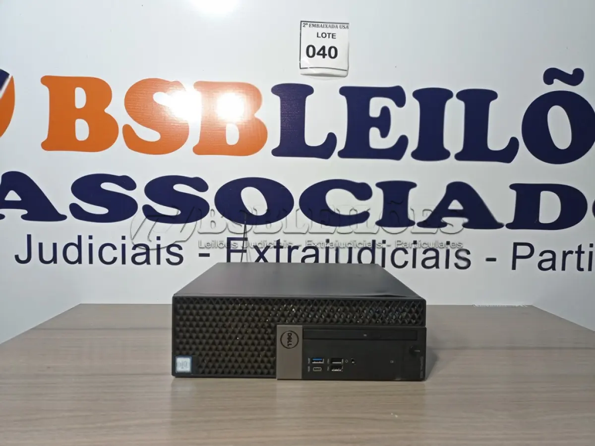 LOTE 040 - 01 CPU DELL CORE I5 8GB RAM CD00040043822. (NO ESTADO EM QUE SE ENCONTRA. SUJEITO A AVARIAS OCULTAS/VISÍVEIS.)