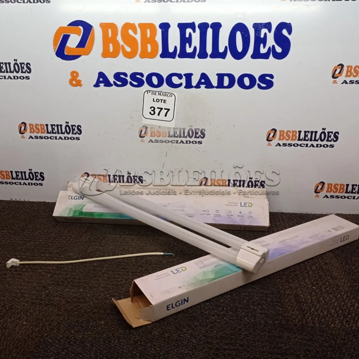 LOTE 377 - 03 LÂMPADAS DE LED MARCA ELGIN BIVOLTS. (NO ESTADO) ATENÇÃO! FAZER A VISITAÇÃO ANTES DE ARREMATAR, NÃO SABEMOS SE FUNCIONA. LEILÃO NÃO TEM GARANTIA E NEM DEVOLUÇÃO, SUJEITO A POSSÍVEIS AVARIAS VISÍVEIS/OCULTAS E/OU AUSÊNCIA DE COMPONENTES.