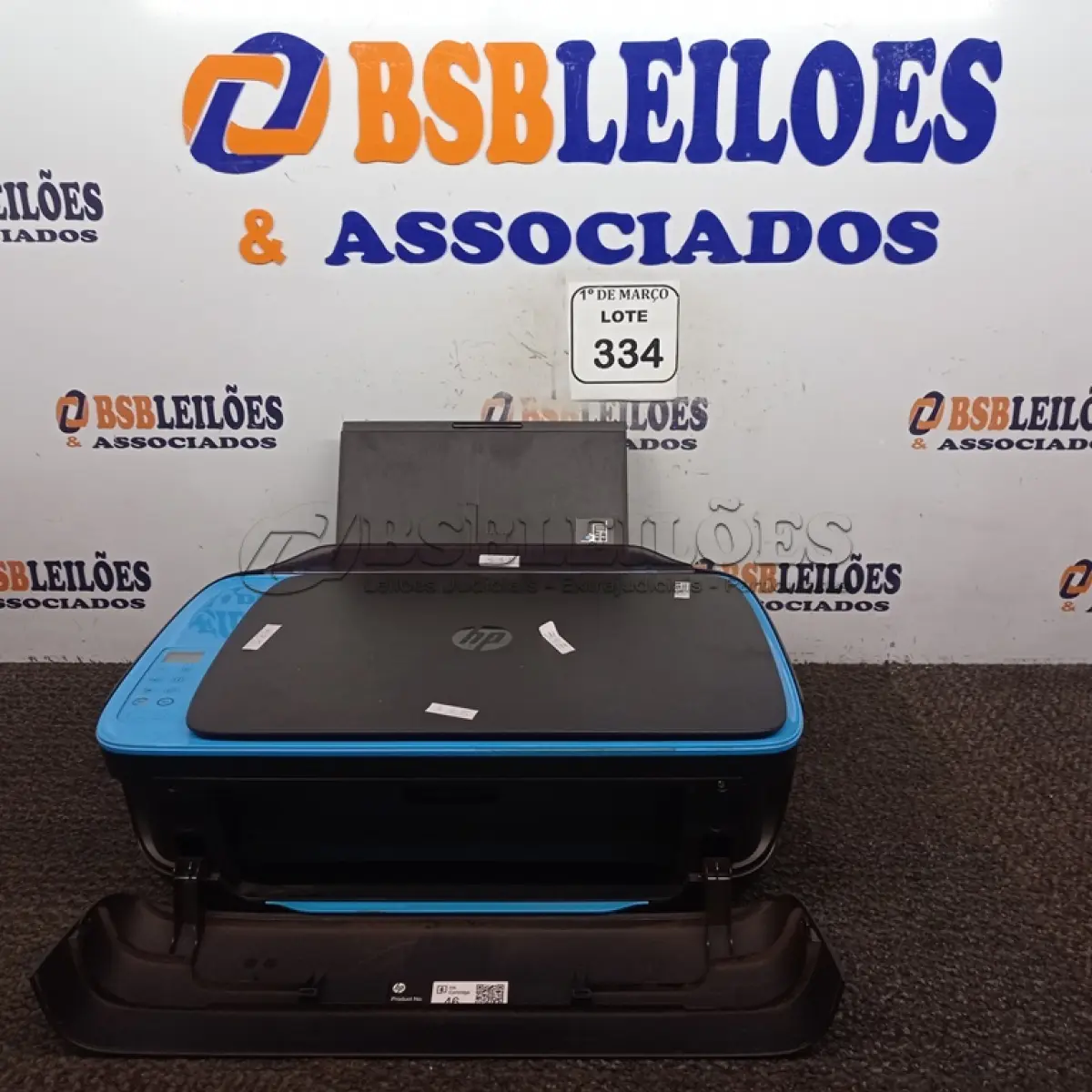 LOTE 334 - 01 IMPRESSORA HP DESKJET ULTRA 4729. (NO ESTADO) ATENÇÃO! FAZER A VISITAÇÃO ANTES DE ARREMATAR, NÃO SABEMOS SE FUNCIONA. LEILÃO NÃO TEM GARANTIA E NEM DEVOLUÇÃO, SUJEITO A POSSÍVEIS AVARIAS VISÍVEIS/OCULTAS E/OU AUSÊNCIA DE COMPONENTES.