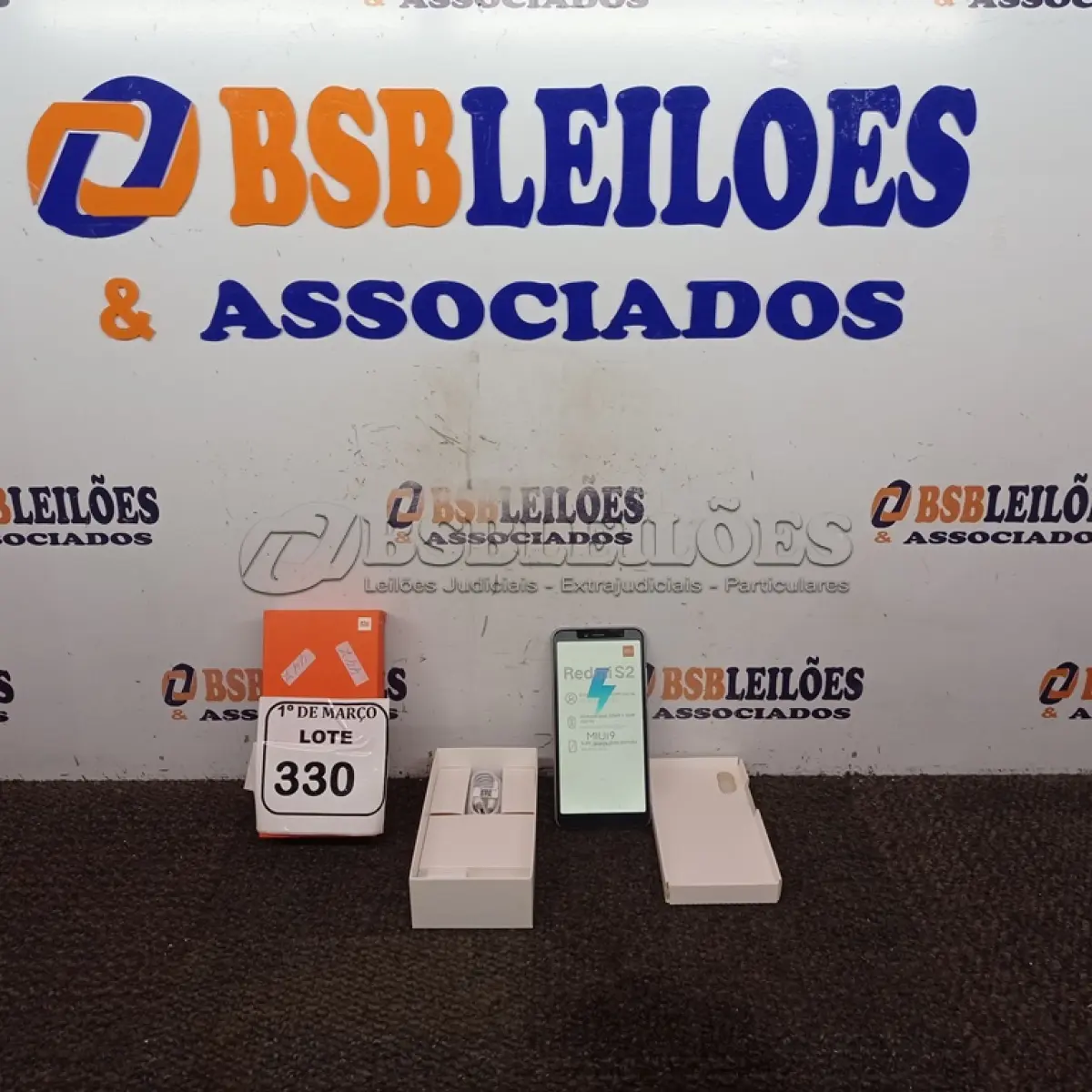 LOTE 330 - 01 CELULAR READMI S2 (NOVO). (NO ESTADO) ATENÇÃO! FAZER A VISITAÇÃO ANTES DE ARREMATAR, NÃO SABEMOS SE FUNCIONA. LEILÃO NÃO TEM GARANTIA E NEM DEVOLUÇÃO, SUJEITO A POSSÍVEIS AVARIAS VISÍVEIS/OCULTAS E/OU AUSÊNCIA DE COMPONENTES.