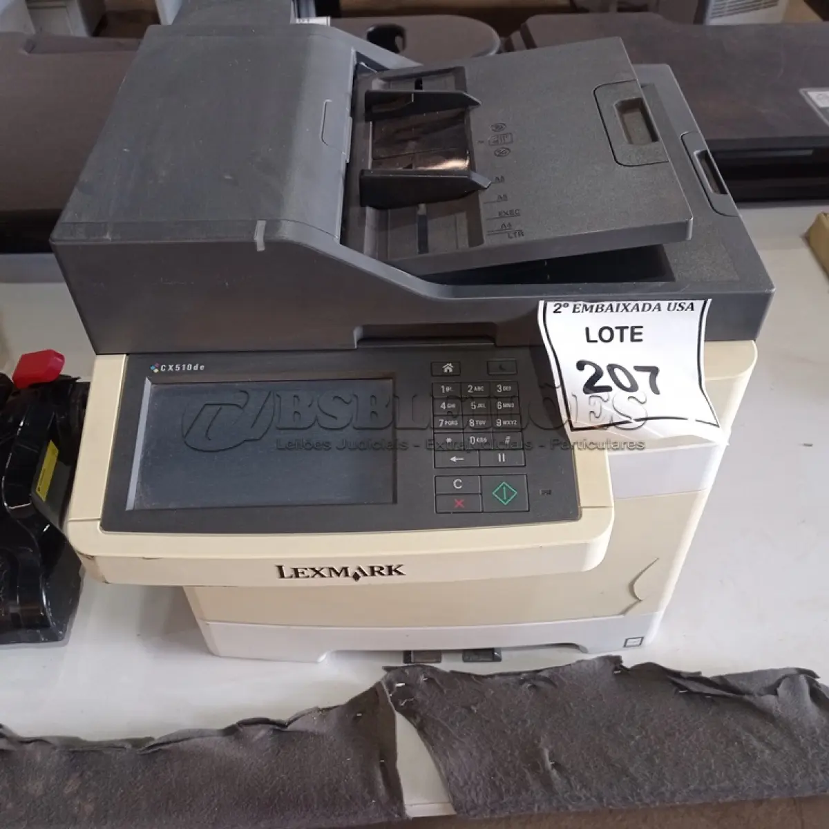 LOTE 207 - 01 IMPRESSORA LEXMARK CX 510 DE. (NO ESTADO EM QUE SE ENCONTRA. SUJEITO A AVARIAS OCULTAS/VISÍVEIS.)