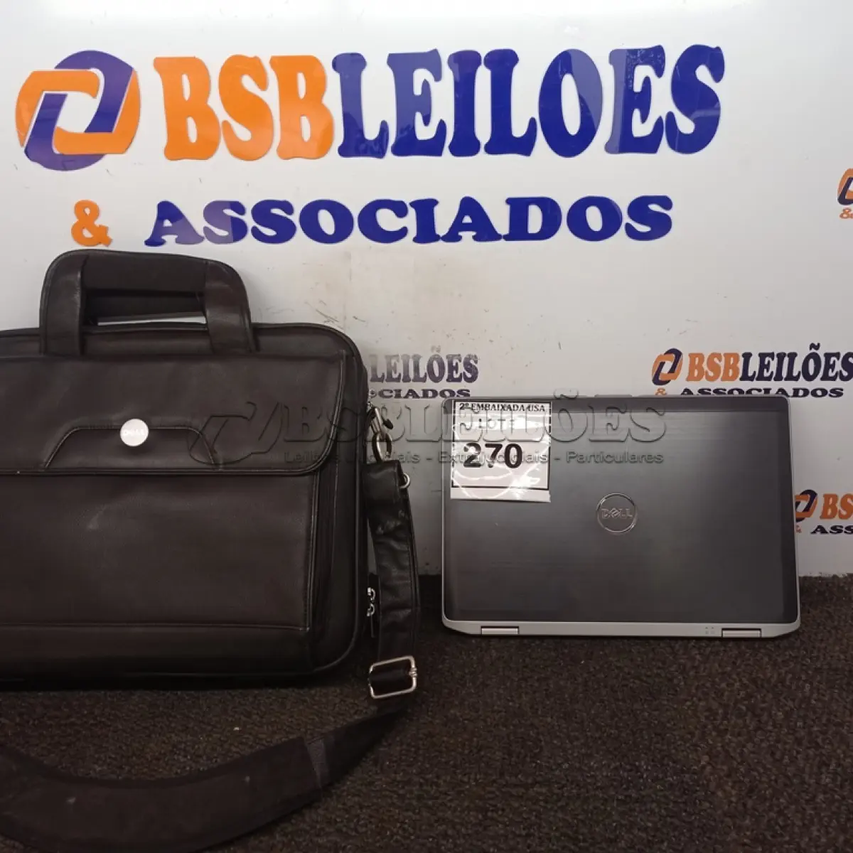 LOTE 270 - 01 NOTEBOOK DELL CORE I5 COM BOLSA. (NO ESTADO EM QUE SE ENCONTRA. SUJEITO A AVARIAS OCULTAS/VISÍVEIS.)