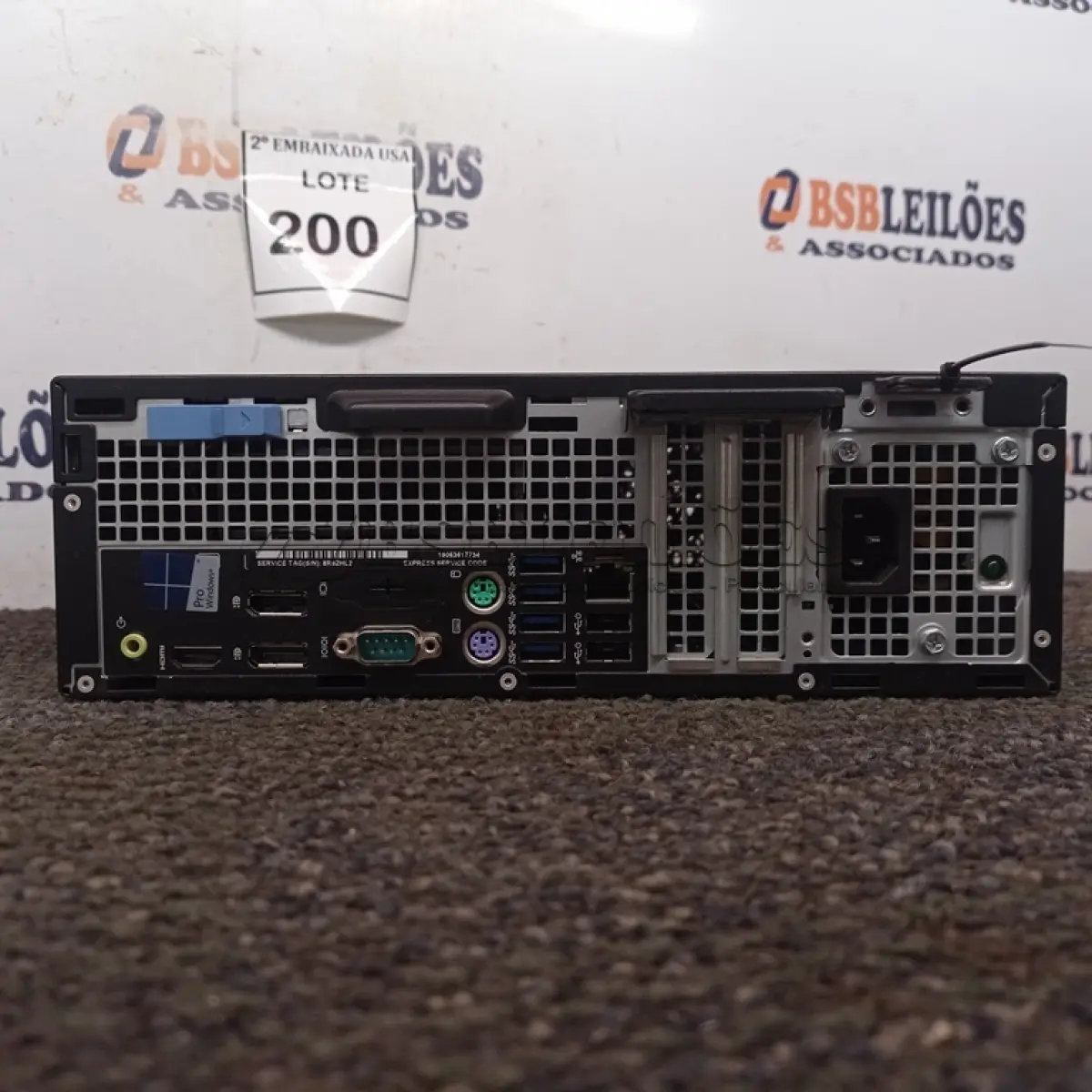 LOTE 200 - 01 CPU DELL CORE I5 8GB - CD0001051928 (NO ESTADO EM QUE SE ENCONTRA. SUJEITO A AVARIAS OCULTAS/VISÍVEIS.)