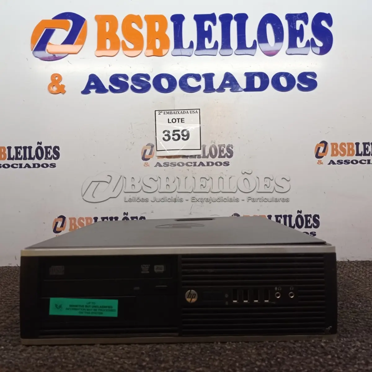 LOTE 359 - 01 CPU HP SEM MEMÓRIA 2UA41615TN. (NO ESTADO EM QUE SE ENCONTRA. SUJEITO A AVARIAS OCULTAS/VISÍVEIS.)
