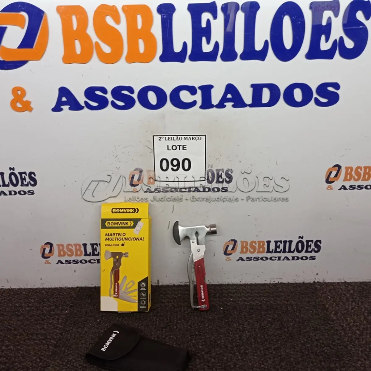 LOTE 090 - 01 MARTELO MULTI USO BOMVINK. (NO ESTADO) ATENÇÃO! FAZER A VISITAÇÃO ANTES DE ARREMATAR, NÃO SABEMOS SE FUNCIONA. LEILÃO NÃO TEM GARANTIA E NEM DEVOLUÇÃO, SUJEITO A POSSÍVEIS AVARIAS VISÍVEIS/OCULTAS E/OU AUSÊNCIA DE COMPONENTES.