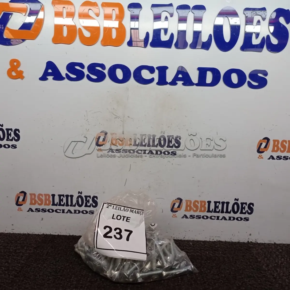LOTE 237 - 01 LOTE COM DIVERSOS PARAFUSOS. (NOVO) (NO ESTADO) ATENÇÃO! FAZER A VISITAÇÃO ANTES DE ARREMATAR, NÃO SABEMOS SE FUNCIONA. LEILÃO NÃO TEM GARANTIA E NEM DEVOLUÇÃO, SUJEITO A POSSÍVEIS AVARIAS VISÍVEIS/OCULTAS E/OU AUSÊNCIA DE COMPONENTES.