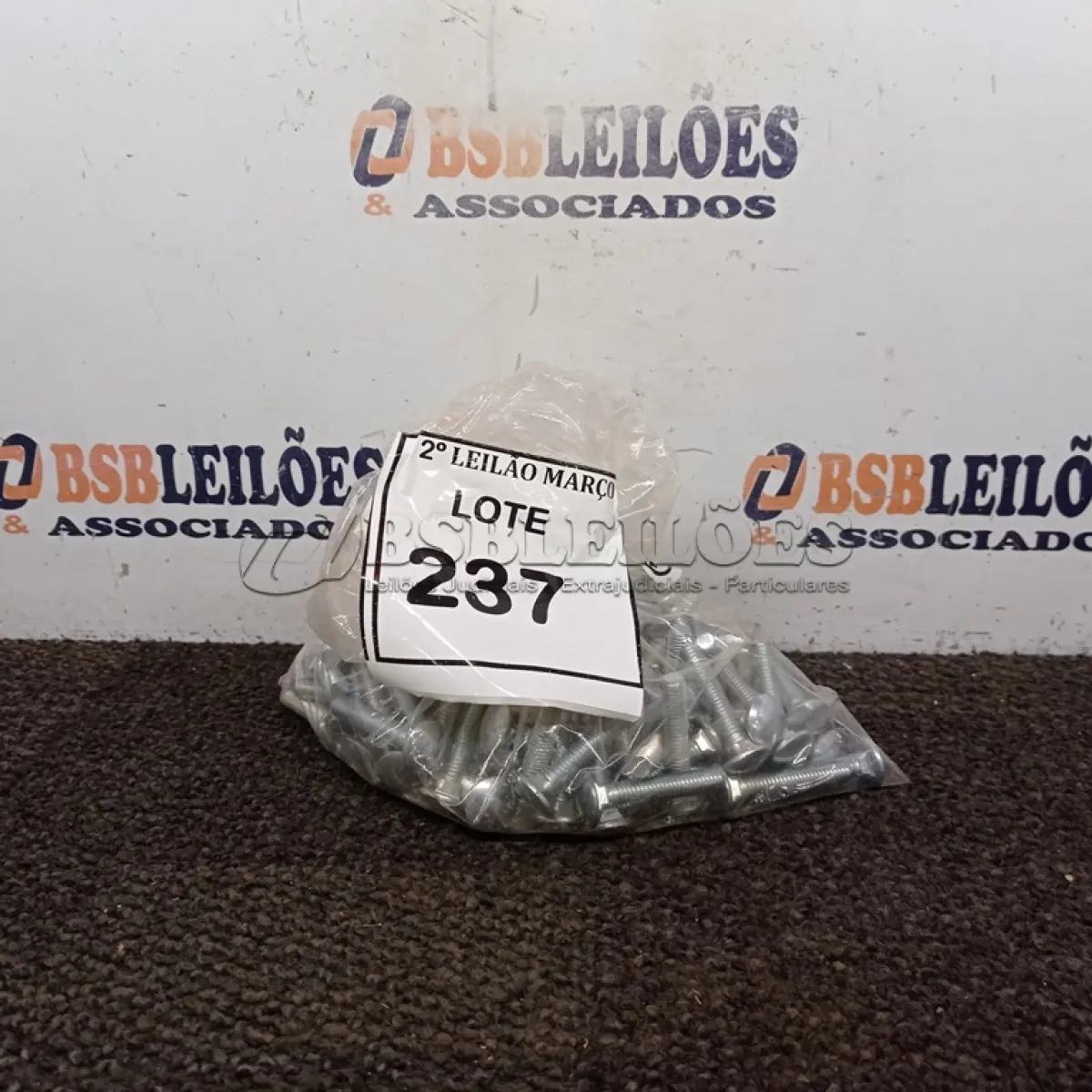 LOTE 237 - 01 LOTE COM DIVERSOS PARAFUSOS. (NOVO) (NO ESTADO) ATENÇÃO! FAZER A VISITAÇÃO ANTES DE ARREMATAR, NÃO SABEMOS SE FUNCIONA. LEILÃO NÃO TEM GARANTIA E NEM DEVOLUÇÃO, SUJEITO A POSSÍVEIS AVARIAS VISÍVEIS/OCULTAS E/OU AUSÊNCIA DE COMPONENTES.