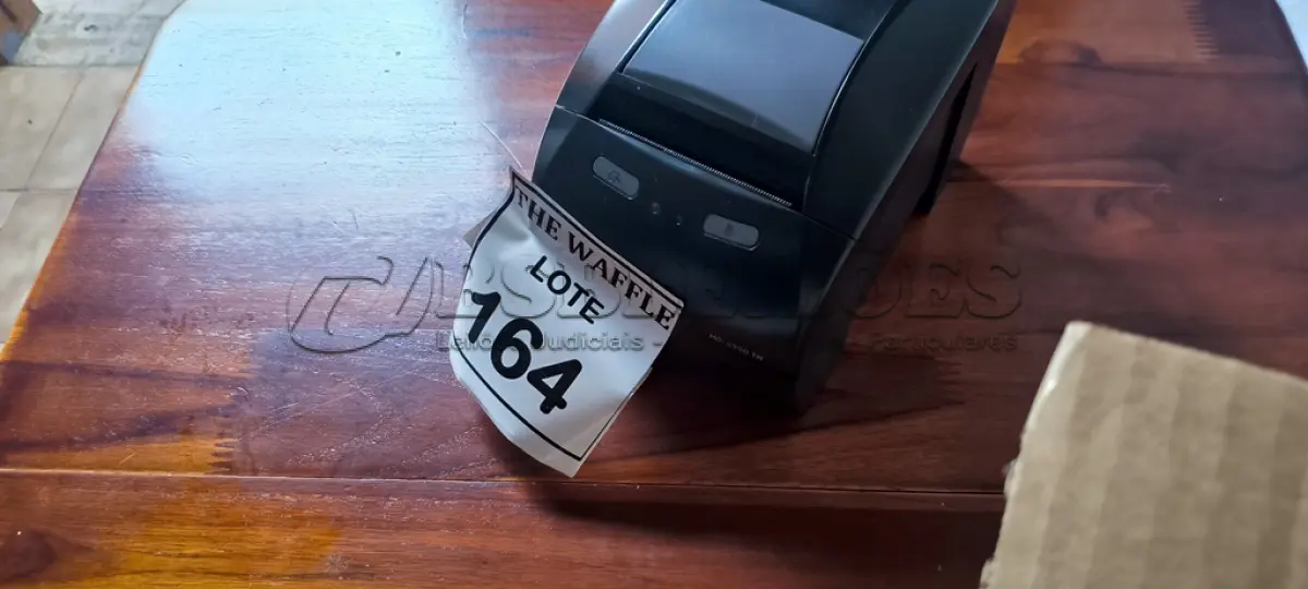 LOTE 164 - 01 IMPRESSORA TÉRMICA BEMATECH. (NO ESTADO) ATENÇÃO! FAZER A VISITAÇÃO ANTES DE ARREMATAR, NÃO SABEMOS SE FUNCIONA. LEILÃO NÃO TEM GARANTIA E NEM DEVOLUÇÃO, SUJEITO A POSSÍVEIS AVARIAS VISÍVEIS/OCULTAS E/OU AUSÊNCIA DE COMPONENTES.