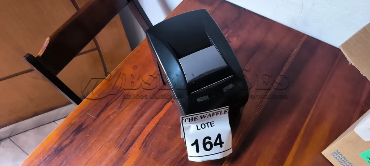 LOTE 164 - 01 IMPRESSORA TÉRMICA BEMATECH. (NO ESTADO) ATENÇÃO! FAZER A VISITAÇÃO ANTES DE ARREMATAR, NÃO SABEMOS SE FUNCIONA. LEILÃO NÃO TEM GARANTIA E NEM DEVOLUÇÃO, SUJEITO A POSSÍVEIS AVARIAS VISÍVEIS/OCULTAS E/OU AUSÊNCIA DE COMPONENTES.