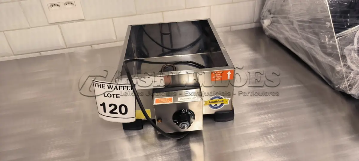 LOTE 120 - 01 BANHO MARIA. (NO ESTADO) ATENÇÃO! FAZER A VISITAÇÃO ANTES DE ARREMATAR, NÃO SABEMOS SE FUNCIONA. LEILÃO NÃO TEM GARANTIA E NEM DEVOLUÇÃO, SUJEITO A POSSÍVEIS AVARIAS VISÍVEIS/OCULTAS E/OU AUSÊNCIA DE COMPONENTES.