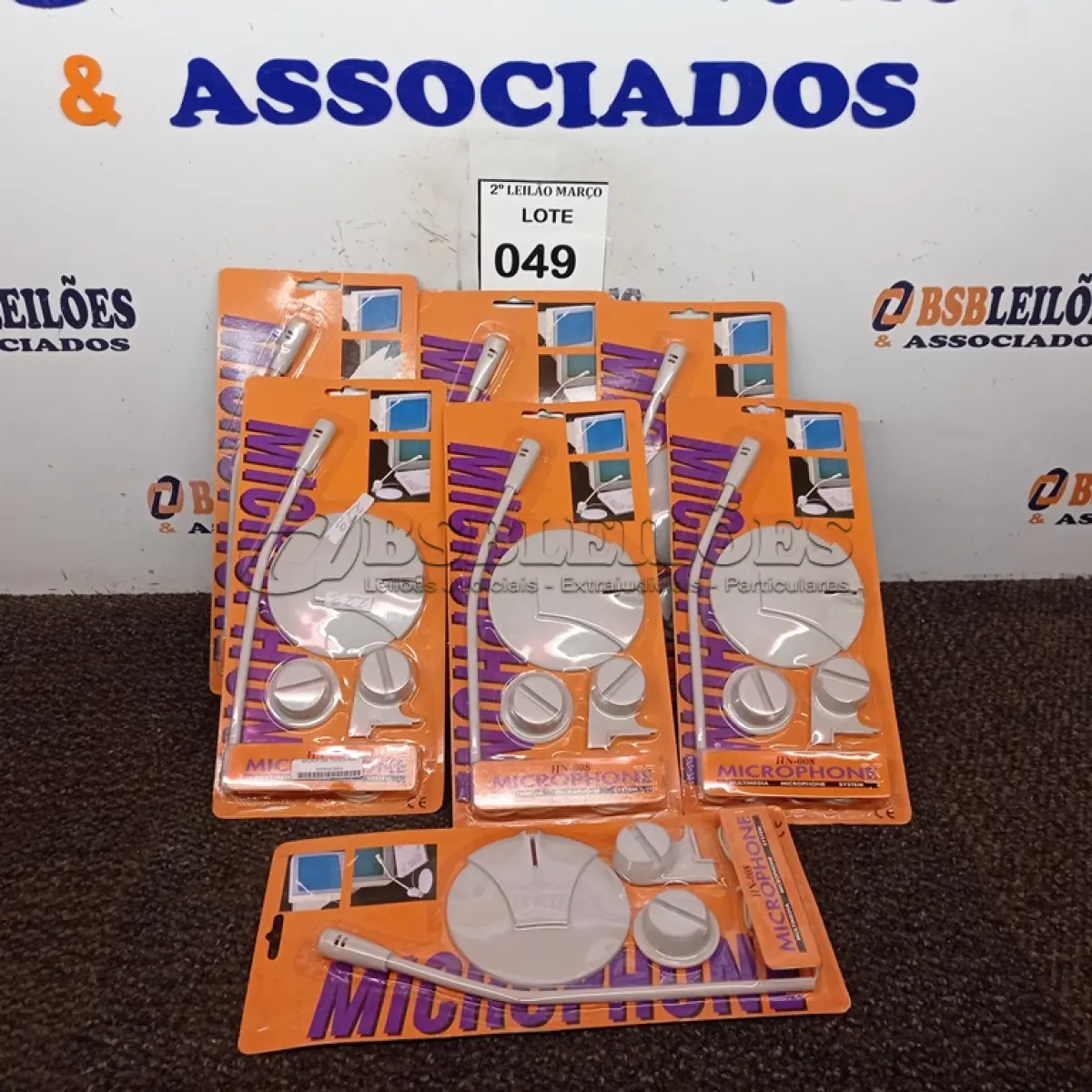 LOTE 049 - 07 MICROFONES PARA COMPUTADOR VIA PS2 HN-008. (NOVO) (NO ESTADO) ATENÇÃO! FAZER A VISITAÇÃO ANTES DE ARREMATAR, NÃO SABEMOS SE FUNCIONA. LEILÃO NÃO TEM GARANTIA E NEM DEVOLUÇÃO, SUJEITO A POSSÍVEIS AVARIAS VISÍVEIS/OCULTAS E/OU AUSÊNCIA DE COMPONENTES.